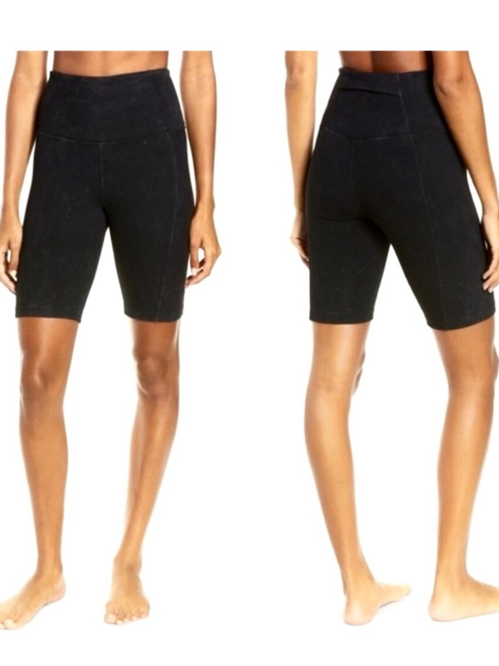 Zella Black High-Waist Bike Shorts